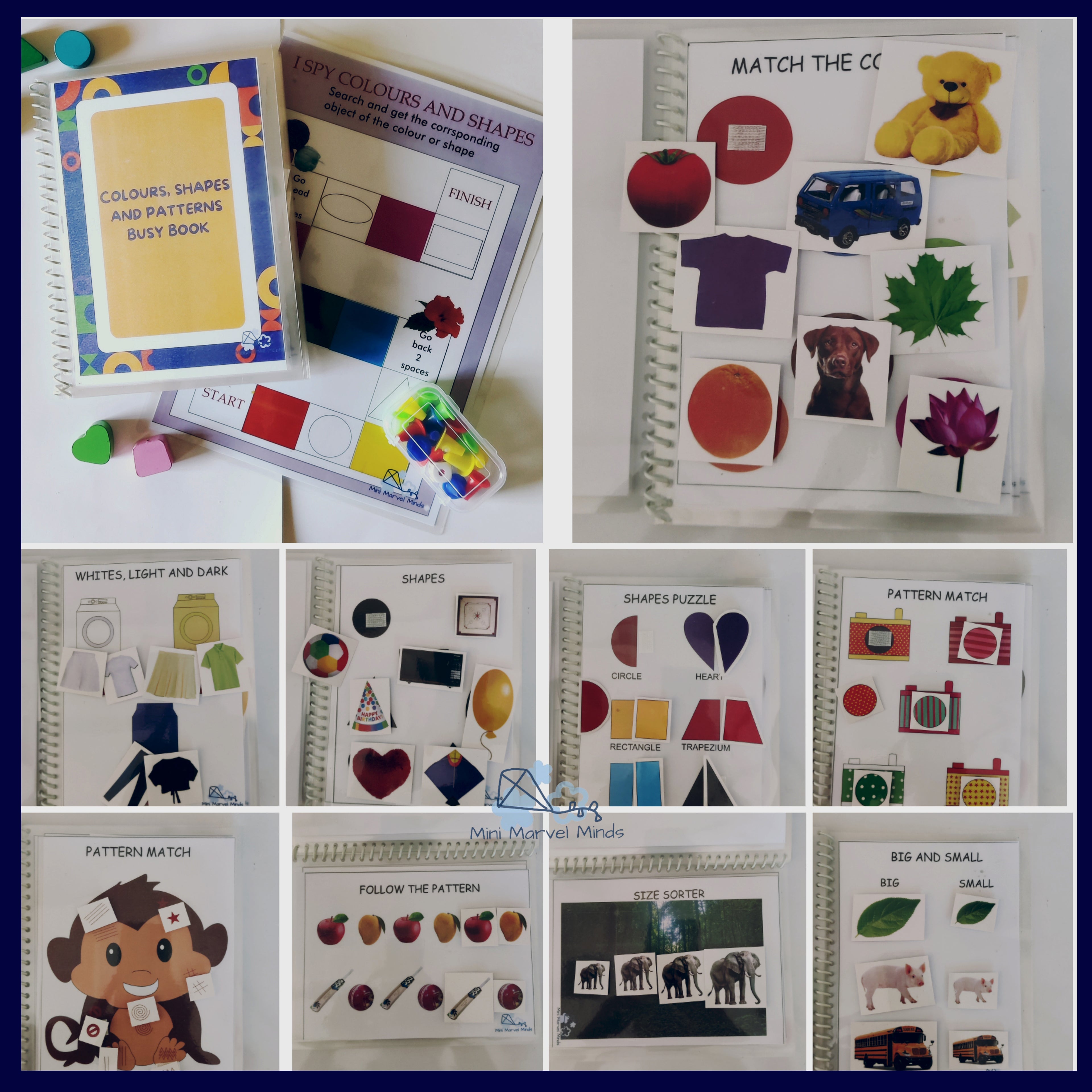 Colours, Shapes and Patterns Busy Book