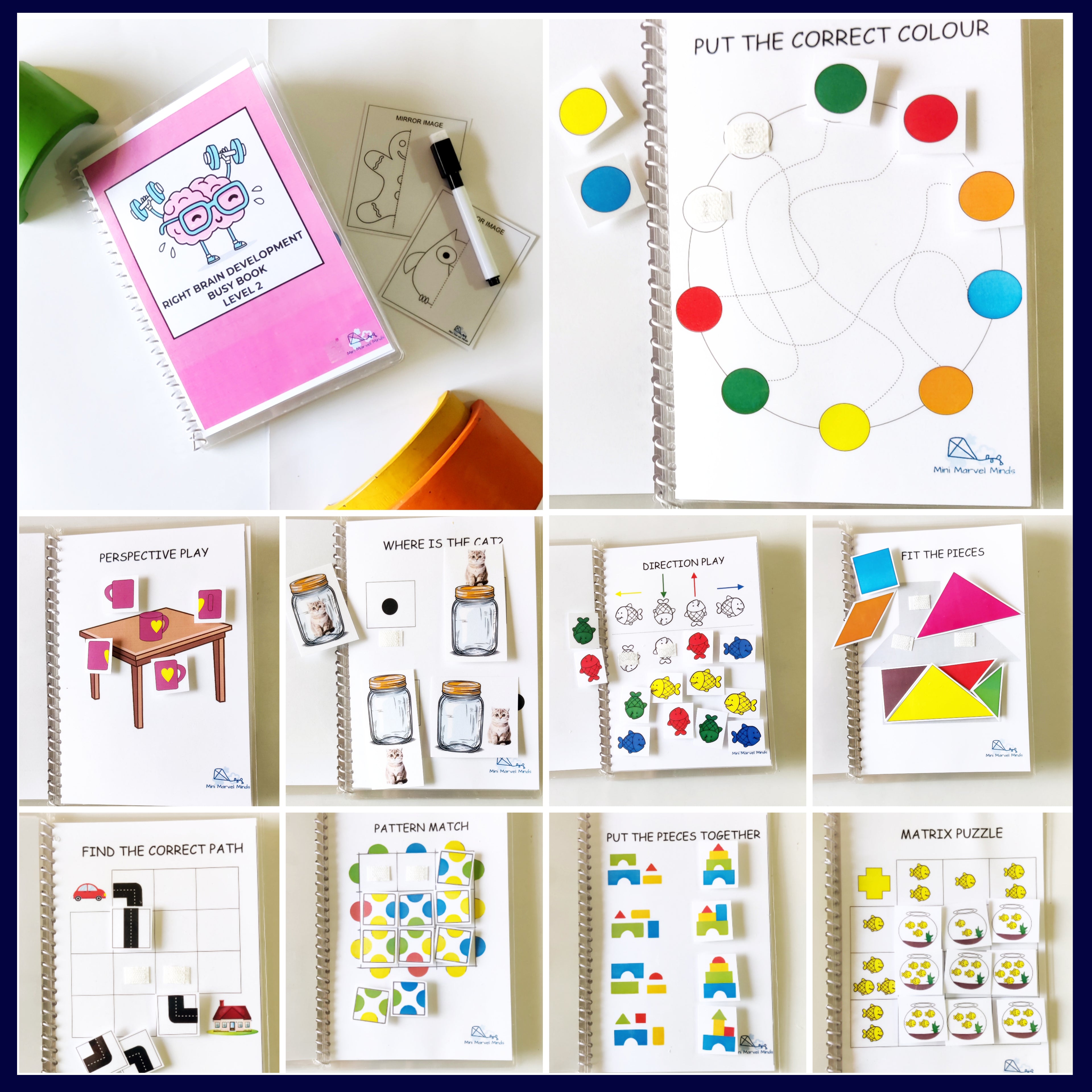 Right Brain Development part 2 Busy Book