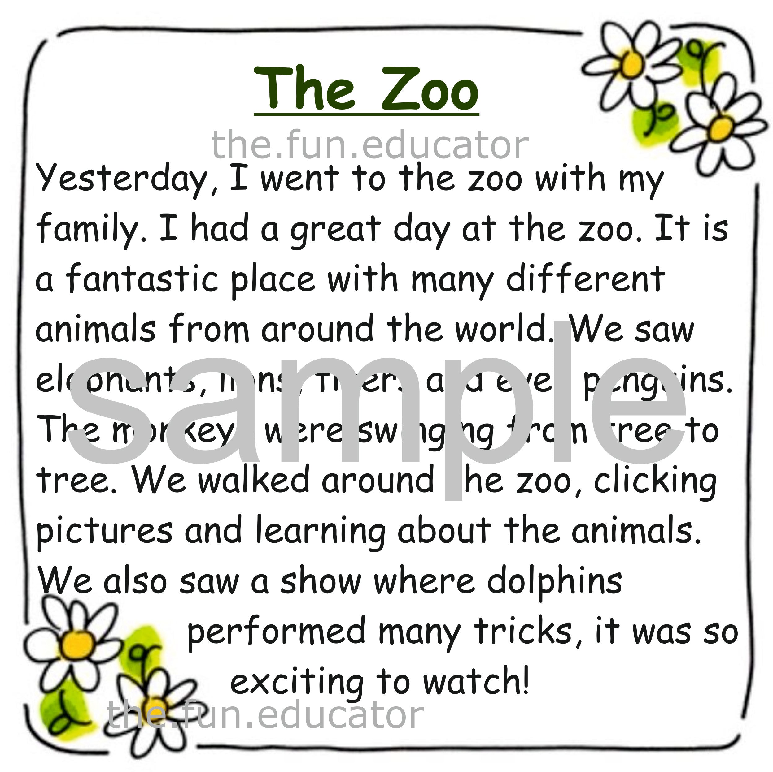 Short Paragraphs for reading