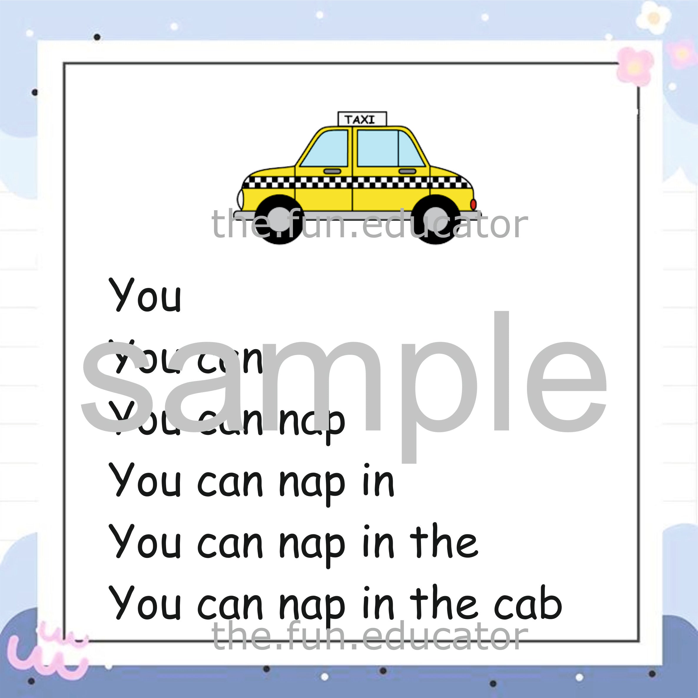 Reading Fluency CVC words paragraphs