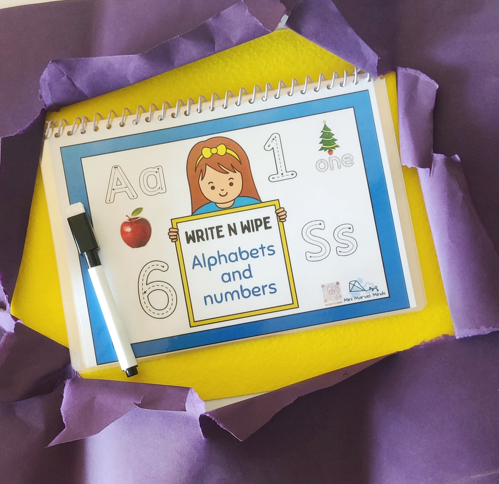 Write and Wipe Alphabets and Numbers book