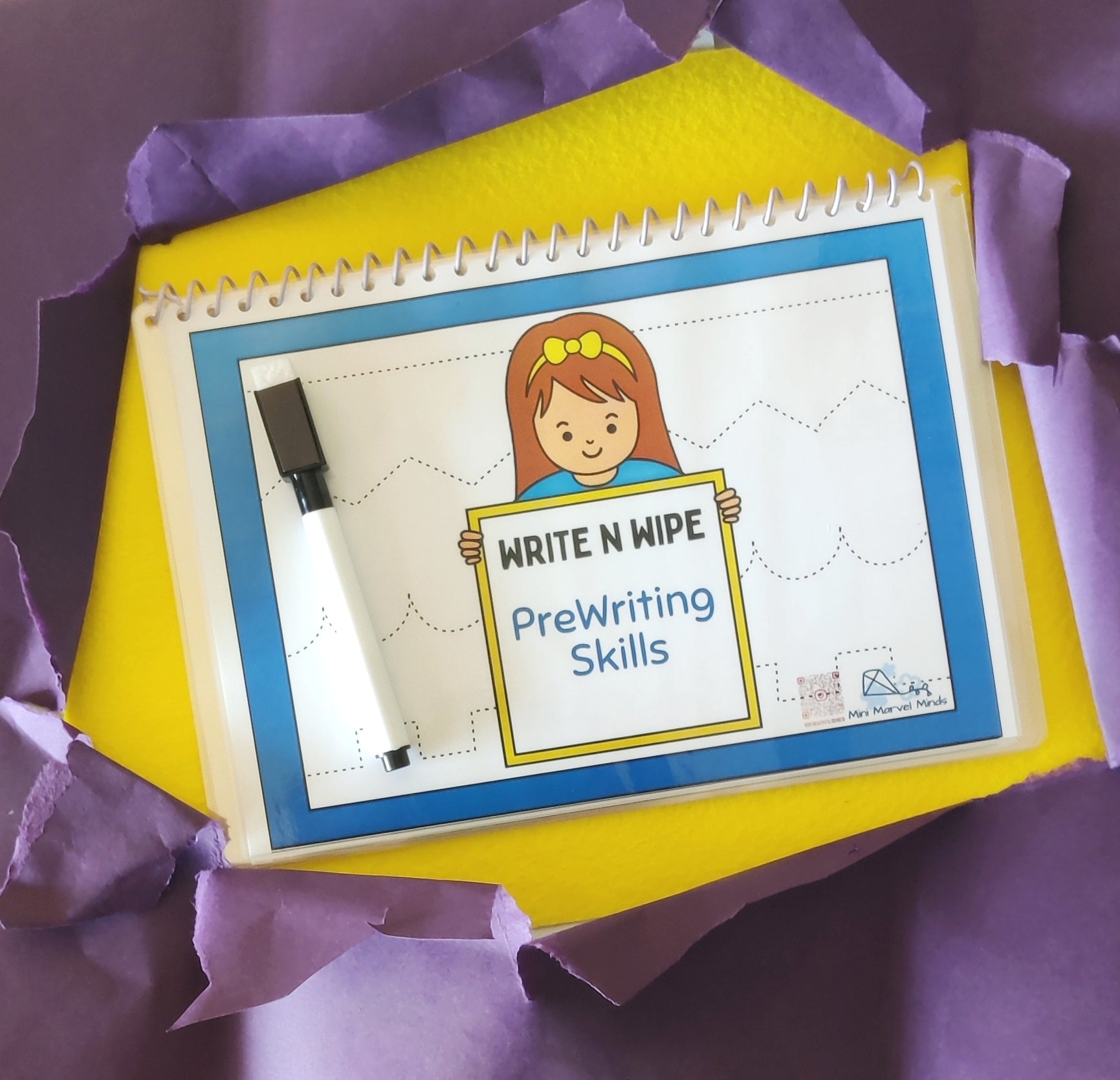 Write and Wipe Pre writing skills Book