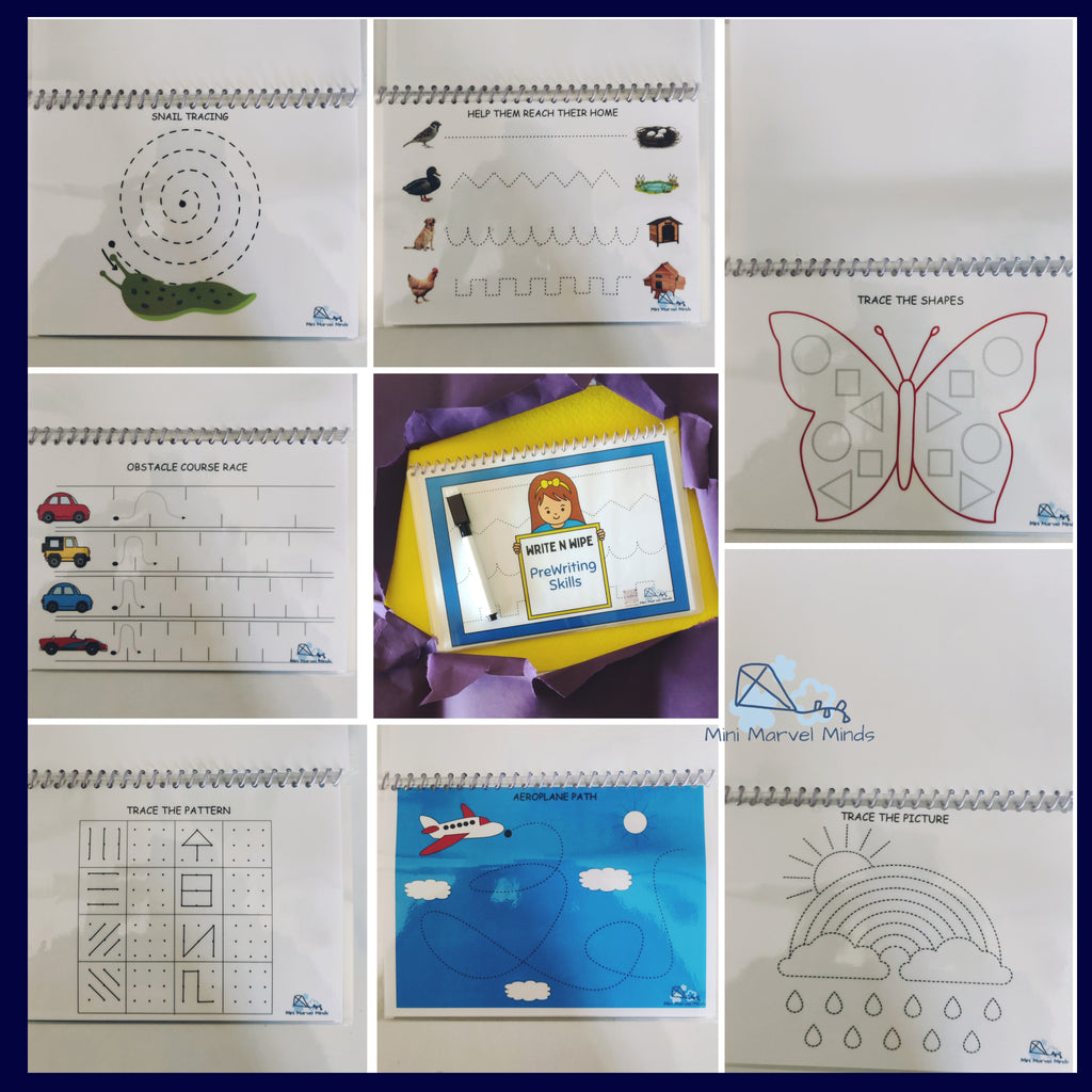 Write and Wipe Pre writing skills Book